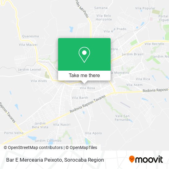 Mapa Bar E Mercearia Peixoto