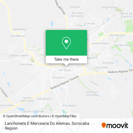 Lanchonete E Mercearia Do Alemao map