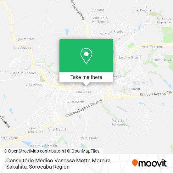 Consultório Médico Vanessa Motta Moreira Sakahita map