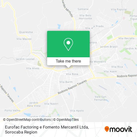 Mapa Eurofac Factoring e Fomento Mercantil Ltda