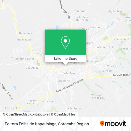 Editora Folha de Itapetininga map