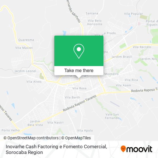 Inovarhe Cash Factoring e Fomento Comercial map