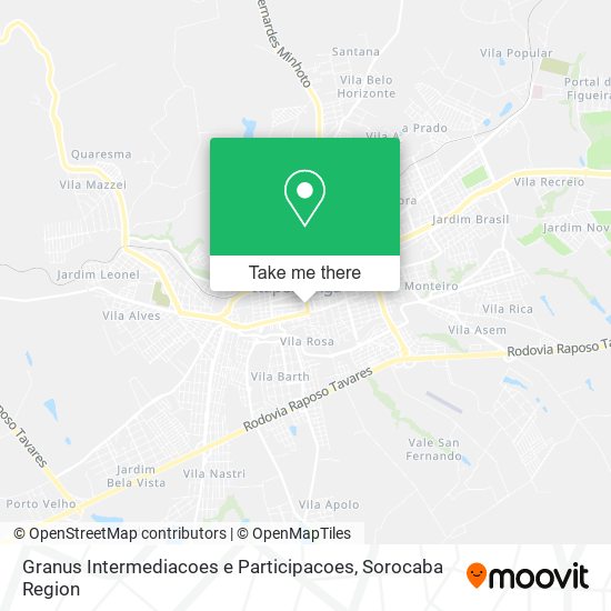 Granus Intermediacoes e Participacoes map