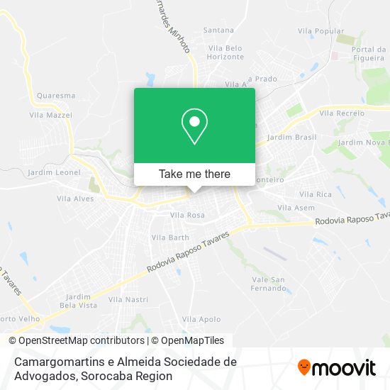 Mapa Camargomartins e Almeida Sociedade de Advogados