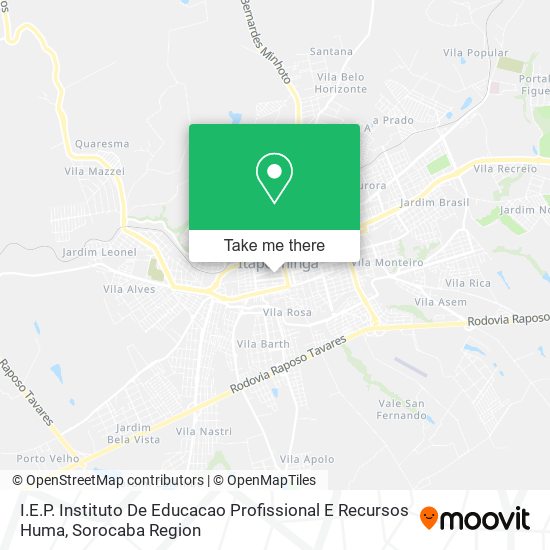 Mapa I.E.P. Instituto De Educacao Profissional E Recursos Huma