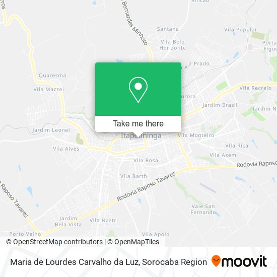 Maria de Lourdes Carvalho da Luz map