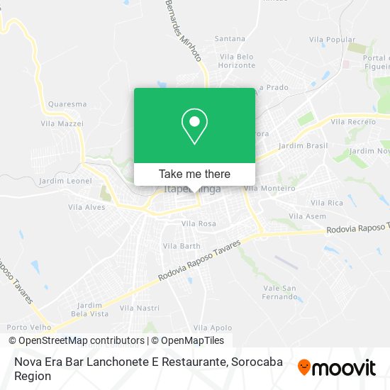 Mapa Nova Era Bar Lanchonete E Restaurante