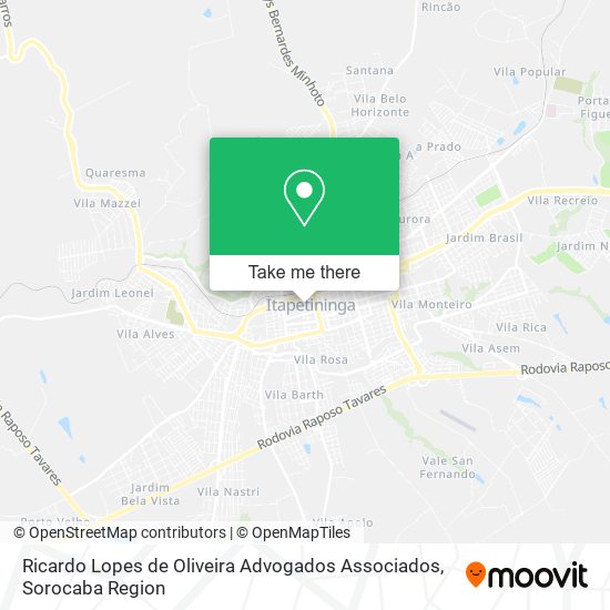 Ricardo Lopes de Oliveira Advogados Associados map