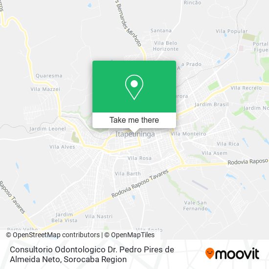 Consultorio Odontologico Dr. Pedro Pires de Almeida Neto map