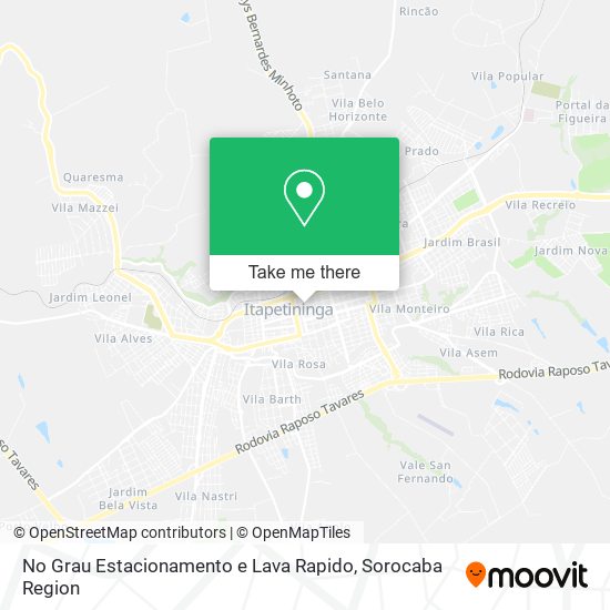 Mapa No Grau Estacionamento e Lava Rapido