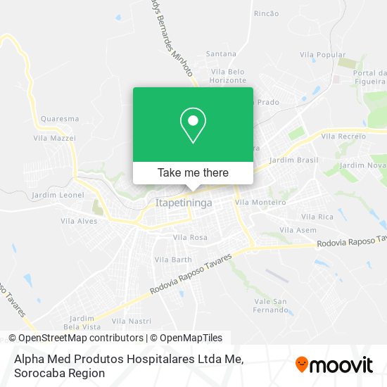 Mapa Alpha Med Produtos Hospitalares Ltda Me