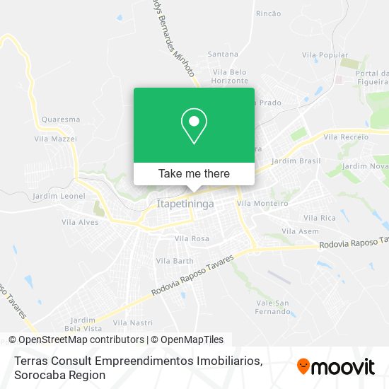 Mapa Terras Consult Empreendimentos Imobiliarios