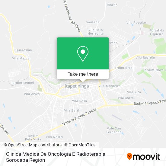 Clinica Medica De Oncologia E Radioterapia map