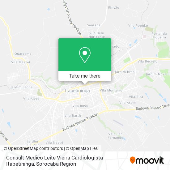 Mapa Consult Medico Leite Vieira Cardiologista Itapetininga