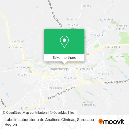 Labclin Laboratorio de Analises Clinicas map