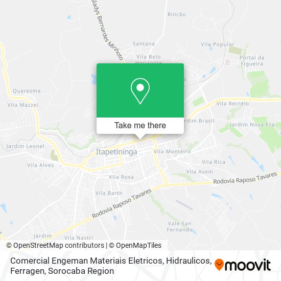Mapa Comercial Engeman Materiais Eletricos, Hidraulicos, Ferragen