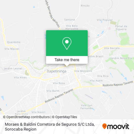 Moraes & Baldini Corretora de Seguros S / C Ltda map
