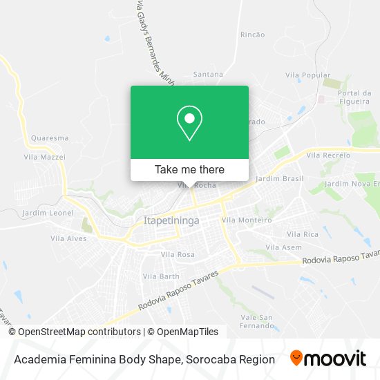 Academia Feminina Body Shape map