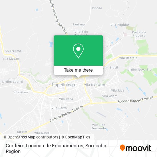 Cordeiro Locacao de Equipamentos map