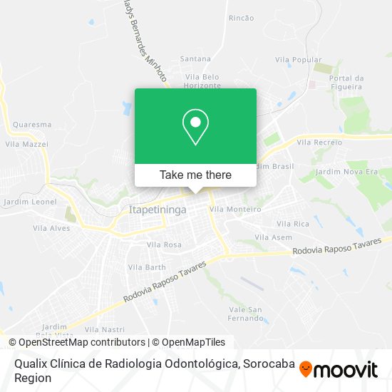 Mapa Qualix Clínica de Radiologia Odontológica