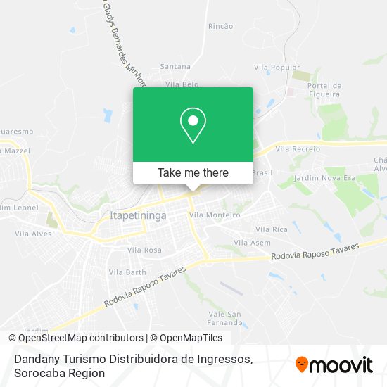 Dandany Turismo Distribuidora de Ingressos map