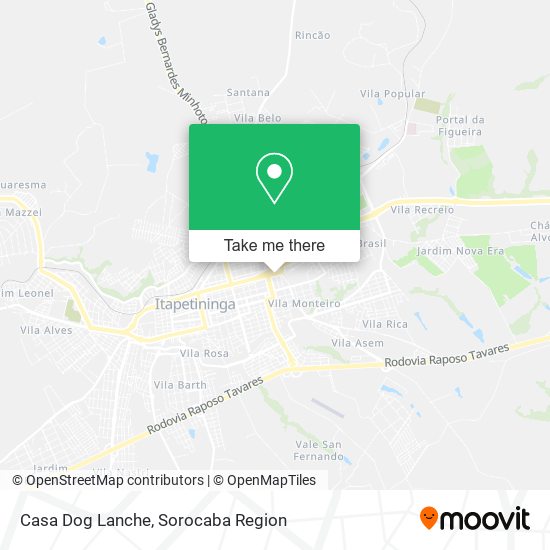 Mapa Casa Dog Lanche