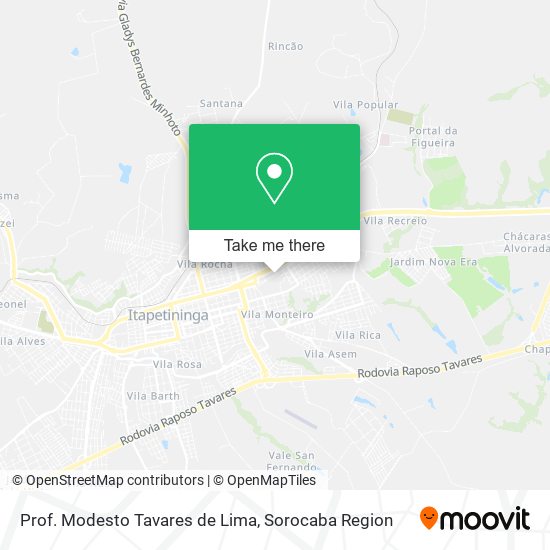 Prof. Modesto Tavares de Lima map