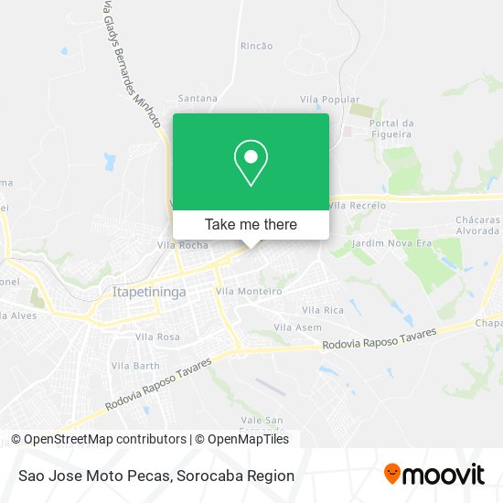 Sao Jose Moto Pecas map