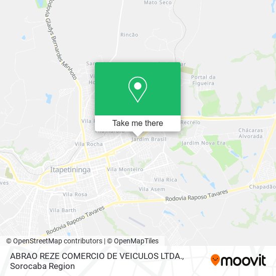 Mapa ABRAO REZE COMERCIO DE VEICULOS LTDA.
