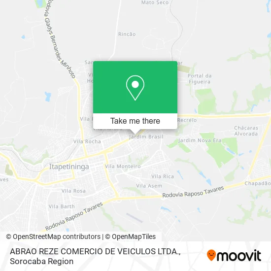 ABRAO REZE COMERCIO DE VEICULOS LTDA. map