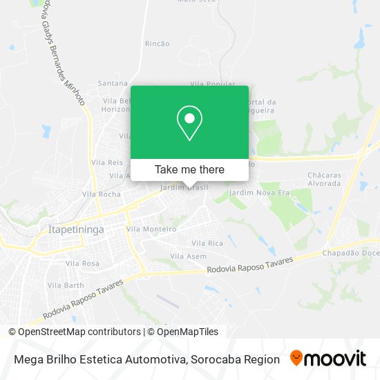 Mega Brilho Estetica Automotiva map