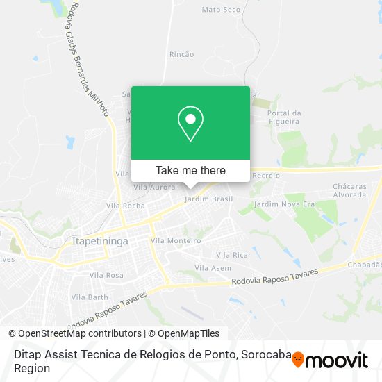 Mapa Ditap Assist Tecnica de Relogios de Ponto