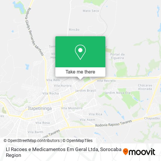 Mapa Ll Racoes e Medicamentos Em Geral Ltda