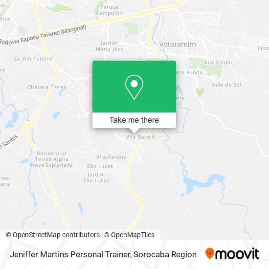 Jeniffer Martins Personal Trainer map