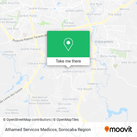 Athamed Servicos Medicos map