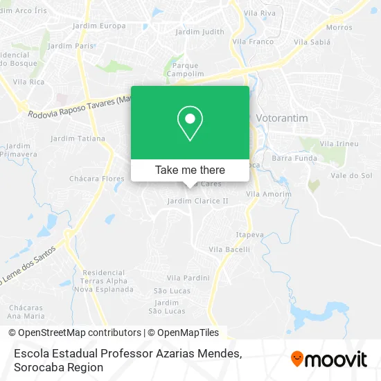 Escola Estadual Professor Azarias Mendes map