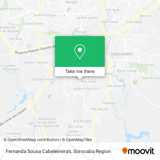 Fernanda Sousa Cabeleireira's map
