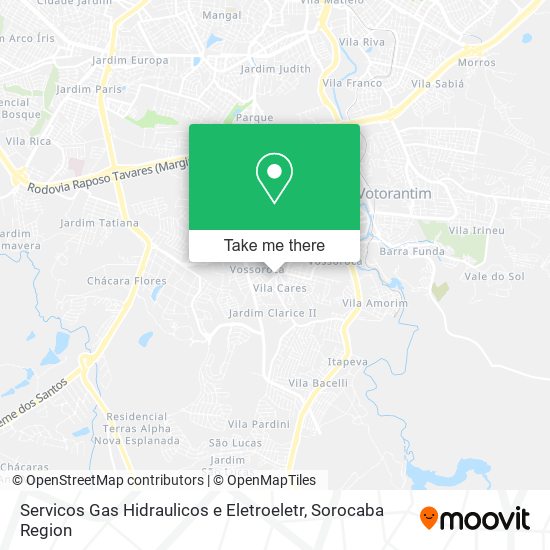 Servicos Gas Hidraulicos e Eletroeletr map