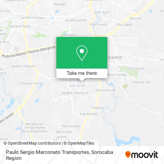 Paulo Sergio Marconato Transportes map