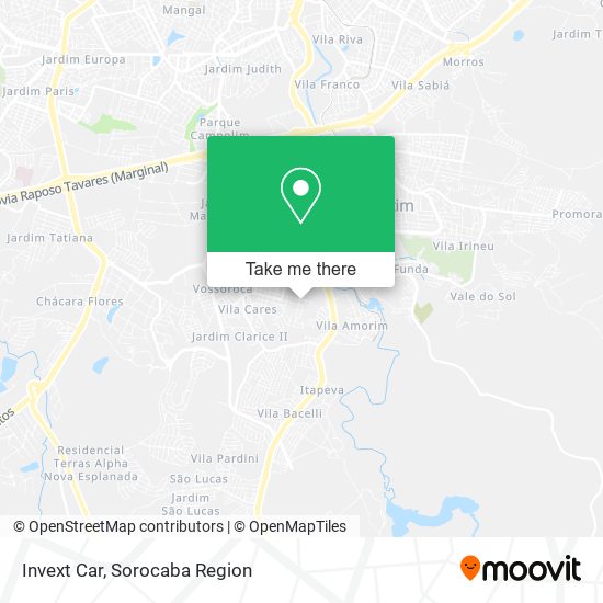 Invext Car map