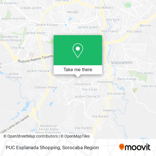 Mapa PUC Esplanada Shopping