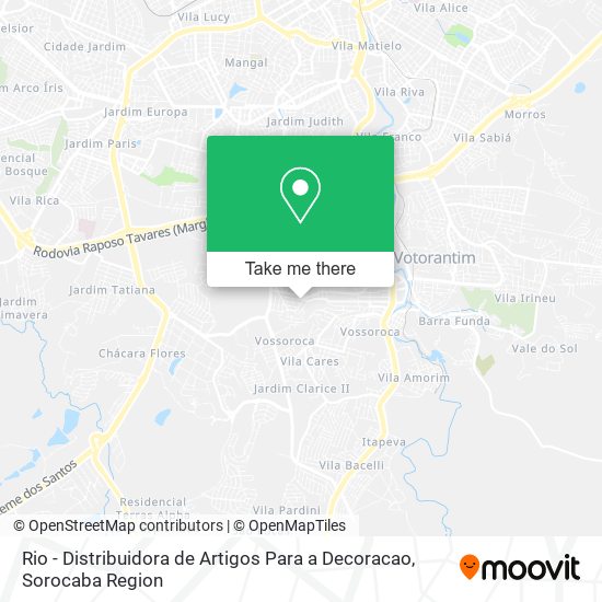 Rio - Distribuidora de Artigos Para a Decoracao map