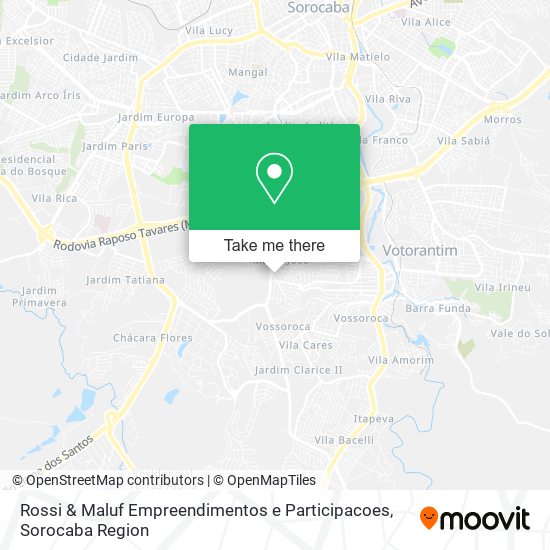 Mapa Rossi & Maluf Empreendimentos e Participacoes