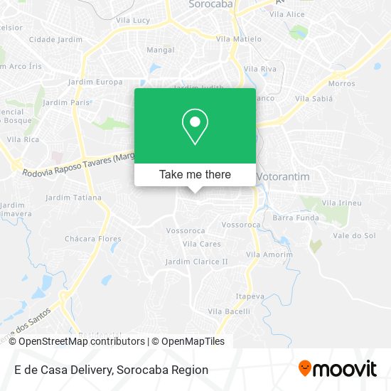 E de Casa Delivery map