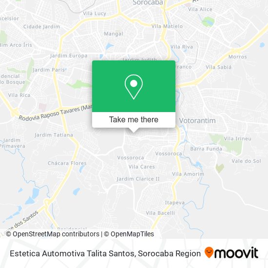 Estetica Automotiva Talita Santos map