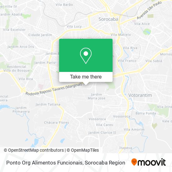 Ponto Org Alimentos Funcionais map