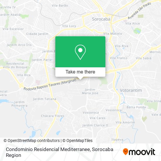 Condomínio Residencial Mediterranee map