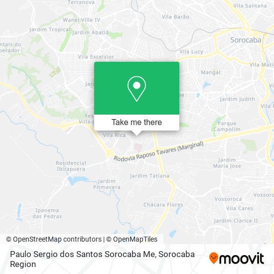 Paulo Sergio dos Santos Sorocaba Me map