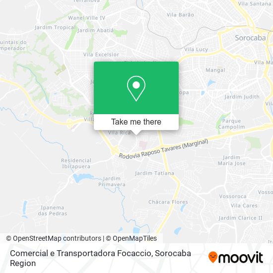 Comercial e Transportadora Focaccio map