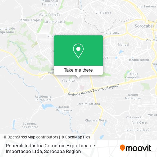 Peperali Indústria,Comercio,Exportacao e Importacao Ltda map